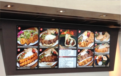 restaurant display signs