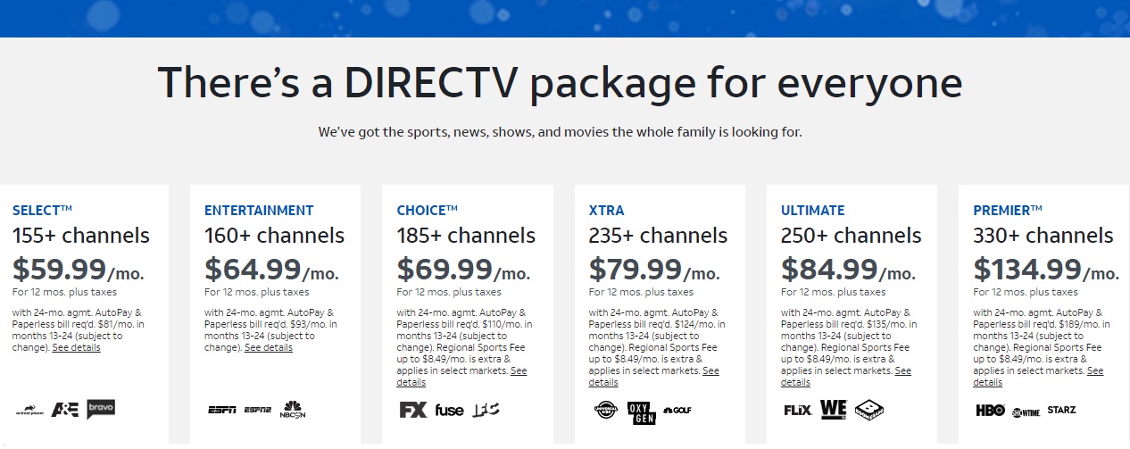 directv package